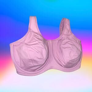 Wacoal Simone Sport Underwire Bra 36G 855170 Pink High Impact Support Gym Run